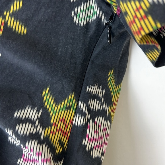 Anthropologie Floreat Black Floral Top Embroidered Sleeves Silk Blend Sz… - Picture 12 of 14